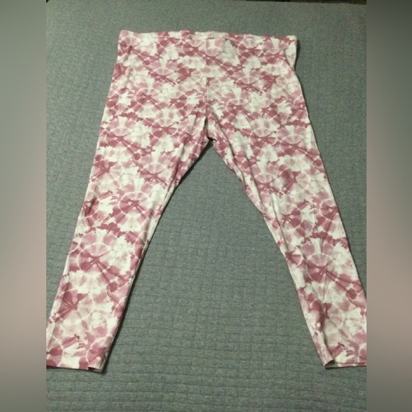 Old Navy High Rise Ankle Pink Tie-Dye Leggings Size 3X NWOT - Picture 1 of 6
